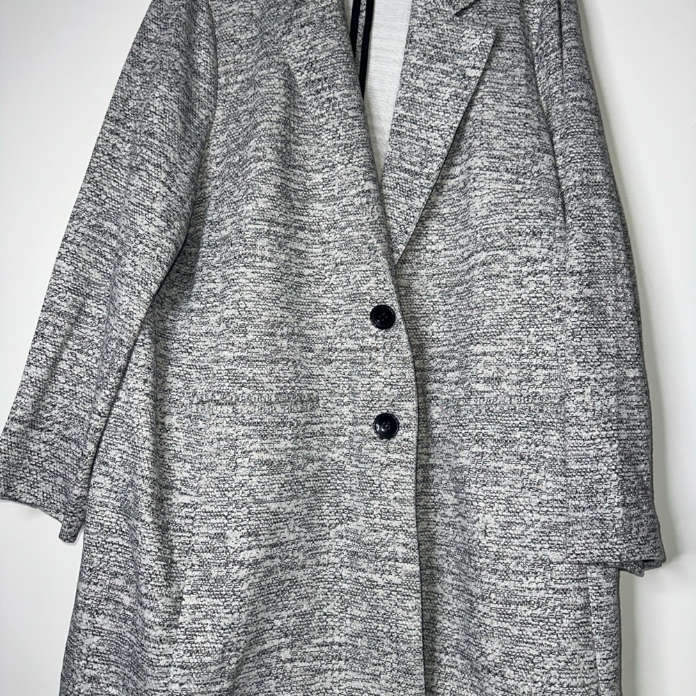 Philosophy Women's Gray Speckled Blazer Coat